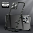 thumbnail image 1 of Decase for iPhone 15 Pro Max Case with Camera Lens Protector Glass,[Support Wireless Charging]Lightweight Matte Hard PC Frame Cover Shock Absorbent Design,for iPhone 15 Pro Max,Black, 1 of 15
