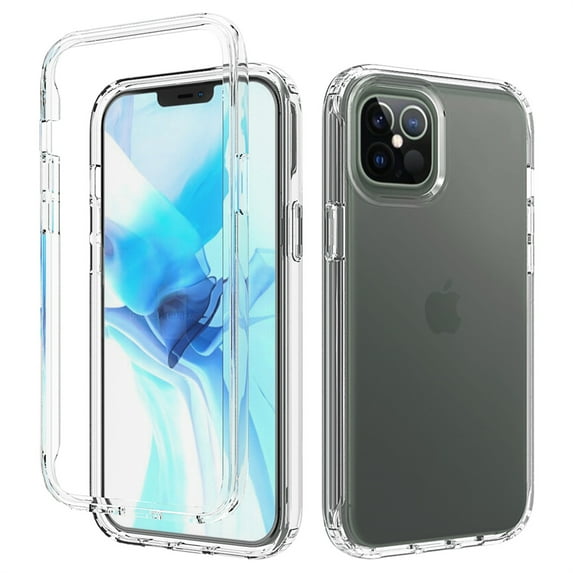 Decase for iPhone 15 Pro Max Dual-layer Protection Case,Silm Shockproof Hybrid TPU Bumper Anti-Scratch Crystal Clear Gradient PC Back Cover Drop Proof Protective Phone Case,Clear