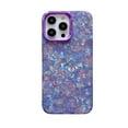 thumbnail image 1 of Decase for iPhone 15 Pro Max, Luxury Glossy Glitter Shining Sea Shell Pattern Drop Protection Case Fashionable Shockproof Slim Smooth Phone Cover for Women Girls,purple, 1 of 7