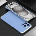 thumbnail image 1 of Decase iPhone 15 Pro Max Rugged Case,Military Grade Drop Protection  Aluminum Bumper Phone Shell w/ Metal Frame & PC Back,Heavy Duty Shockproof Cover,for iPhone 15 Pro Max - Blue + Silver, 1 of 10