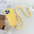 thumbnail image 1 of Decase for iPhone 15 Pro Max,Rugged Phone Cover with Adjustable Strap [Outdoor Sports]Soft Shockproof Anti-Scratch Crossbody Lanyard Shell,for iPhone 15 Pro Max 6.7" - Yellow, 1 of 8