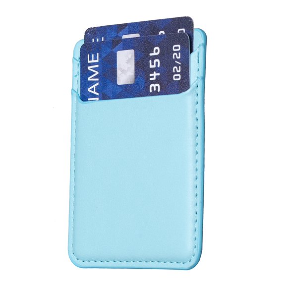 Decase for iPhone 15 Pro Max/Samsung Galaxy/Google and Most Smartphones Lightweight Universal Cash Wallet/Card Holder/ID Card Holder,Stick on Phone Back Wallet,Blue
