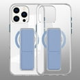 thumbnail image 1 of Decase for iPhone 15 Pro Max Slim Clear Case with Stand Hand Strap,Support Wireless Charging,Shockproof Rugged Dual-Layer Transparent Magnetic Back Cover for iPhone 15 Pro Max,Blue, 1 of 8