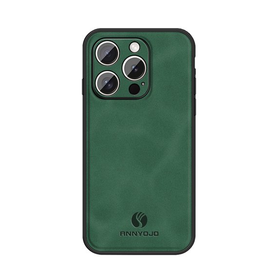 Decase for iPhone 16 Pro 6.3 inch 2024 TPU+Suede PU Leather Case, Anti-Vibration Anti-Slip Anti-Scratch,Compatible with Car Mount,Ultralight Luxury Case for iPhone 16 Pro, for Men Women,Darkgreen