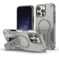 thumbnail image 1 of Decase for iPhone 16 Pro Max Case with Kickstand, Compatible with MagSafe, Military-Grade Drop Protection Heavy Duty Hybrid Shockproof Rugged Protective Phone Cover for iPhone 16 Pro Max,Gray, 1 of 7