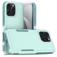 thumbnail image 1 of Decase for iPhone 16 Pro Max Rugged Case, Shockproof Heavy Duty Hybrid Protection Hard PC Shell Flexible TPU Bumper, Military Grade Drop Proof Durable Protective Case with Screen Protector,Mint, 1 of 5
