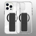 thumbnail image 1 of Decase for iPhone 16 Pro Max Slim Clear Case with Stand Hand Strap,Support Wireless Charging,Shockproof Rugged Dual-Layer Transparent Magnetic Back Cover for iPhone 16 Pro Max,Black, 1 of 8
