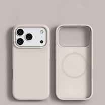 Decase for iPhone 17 Pro Slim Mag-Safe Case,Premium Silicone Case with Soft Anti-Scratch Microfiber Lining,Shockproof Protective Phone Case,Flexible TPU Magnetic Matte Back Cover,White