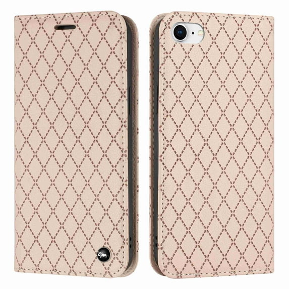 Decase for iPhone 7 / 8 / SE 2022 & 2020 Magnetic PU Leather Wallet Credit Card Holder Flip Folio Book Phone Case Shockproof Cover for Women Girl,Pink