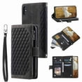 thumbnail image 1 of Decase for iPhone XS Max Case, Zipper Wallet Purse Card Slot Premium Soft PU Leather Zipper Flip Folio Wallet with Wrist Strap Kickstand Protective Cover,Black, 1 of 6