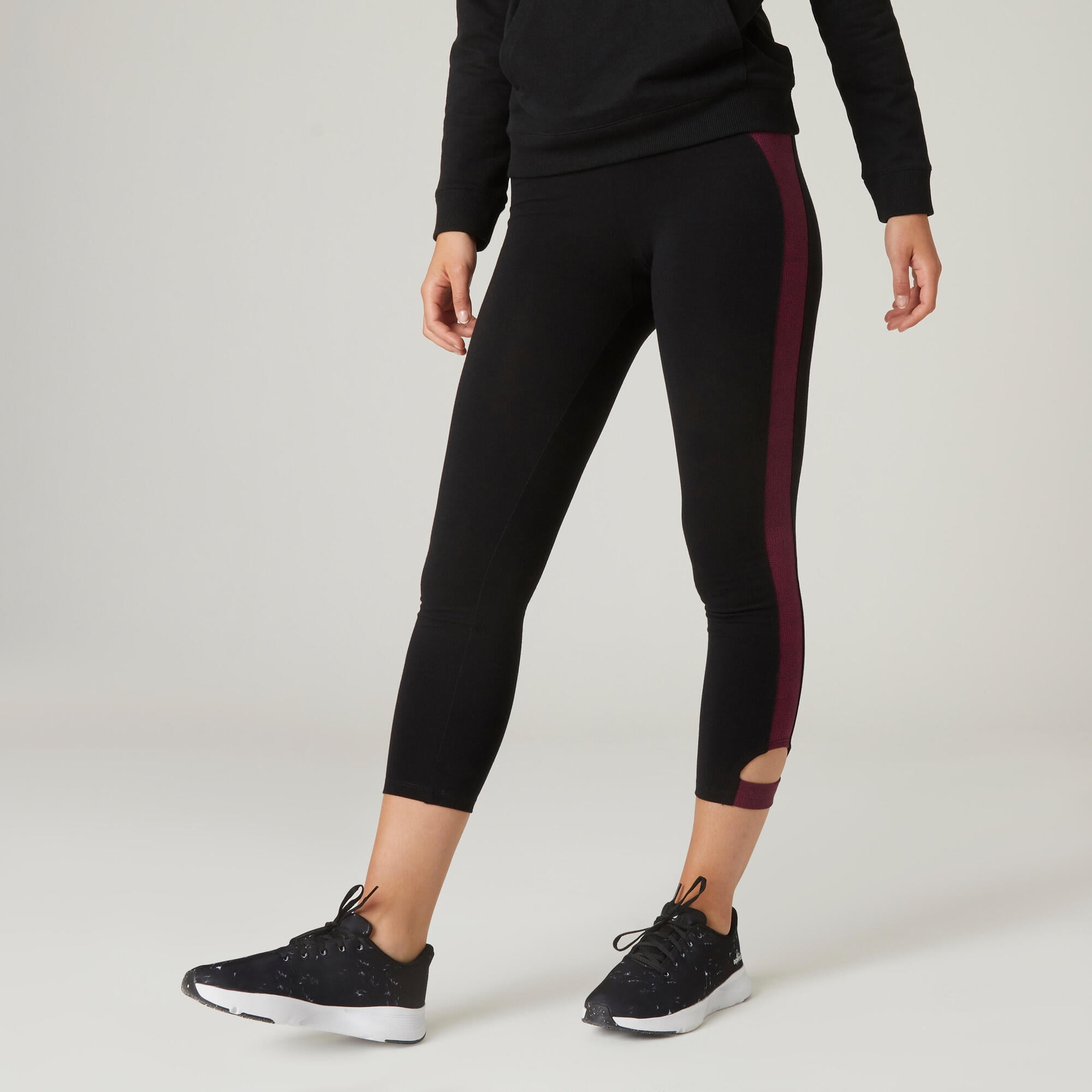 Decathlon - Domyos 7/8 Stretchy Cotton Fitness Leggings, Women's - Walmart.com