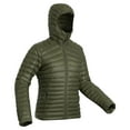 thumbnail image 1 of Decathlon Forclaz Trek 100, 23°F Real Down Packable Puffer Backpacking Jacket, Men's, Green, Extra Small, 1 of 15