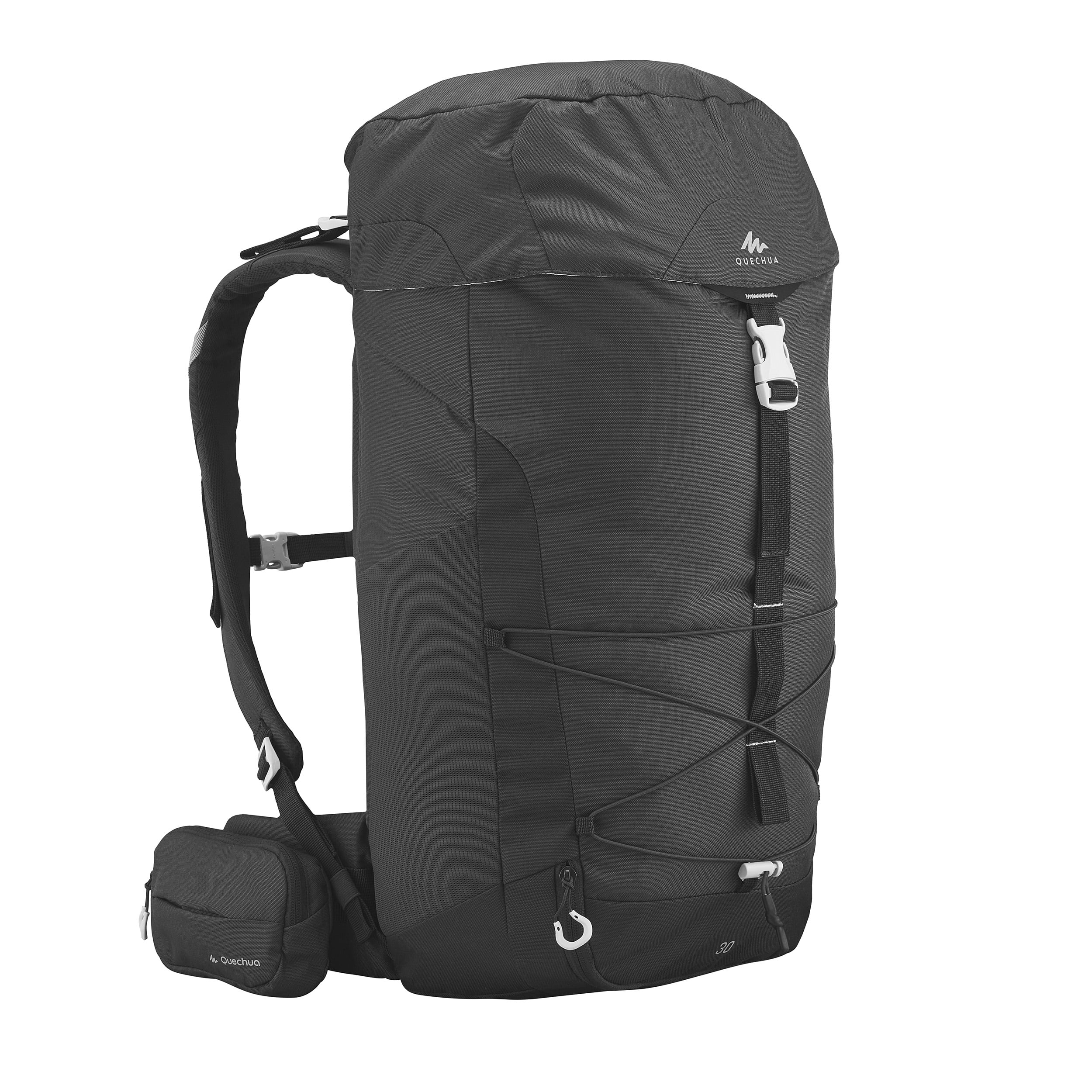 Decathlon Quechua MH100, Adult Hiking Backpack, 30 L, Black
