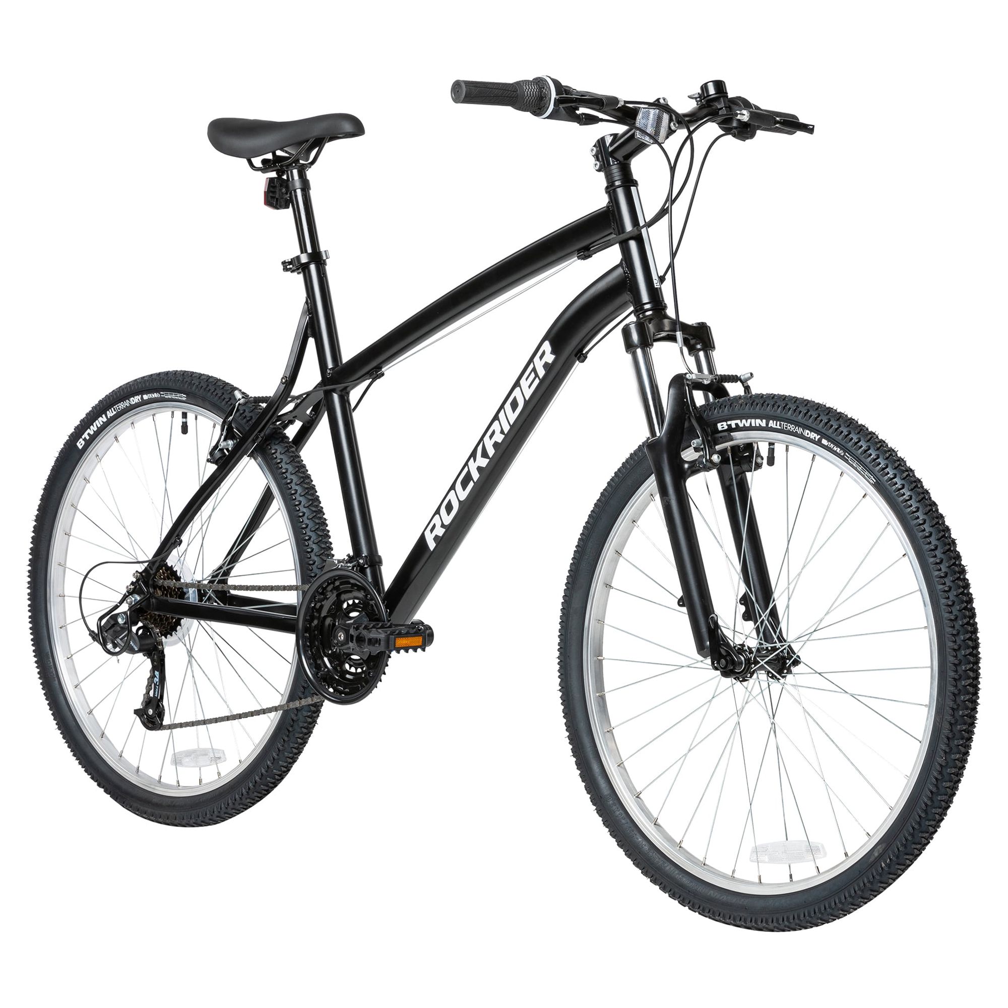 Decathlon Rockrider ST50, 21 Speed Aluminum Mountain Bike, 26", Unisex Black, Medium - image 1 of 13