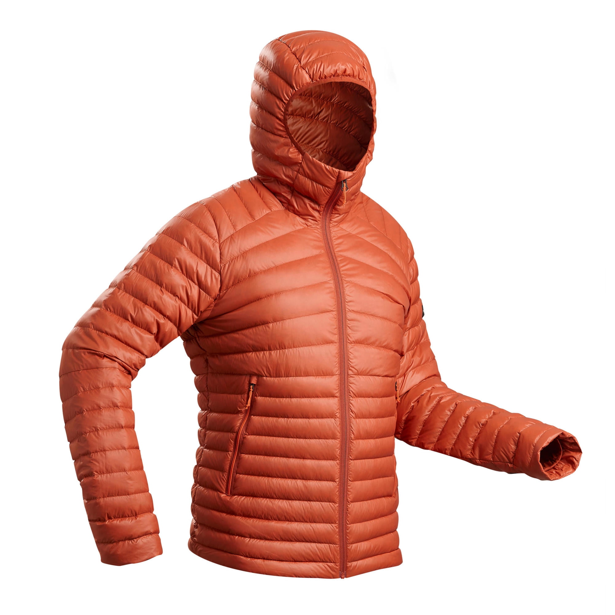 Decathlon forclaz Trek 100 Men's 23°F Down Packable Puffer Jacket, Orange, 3XL