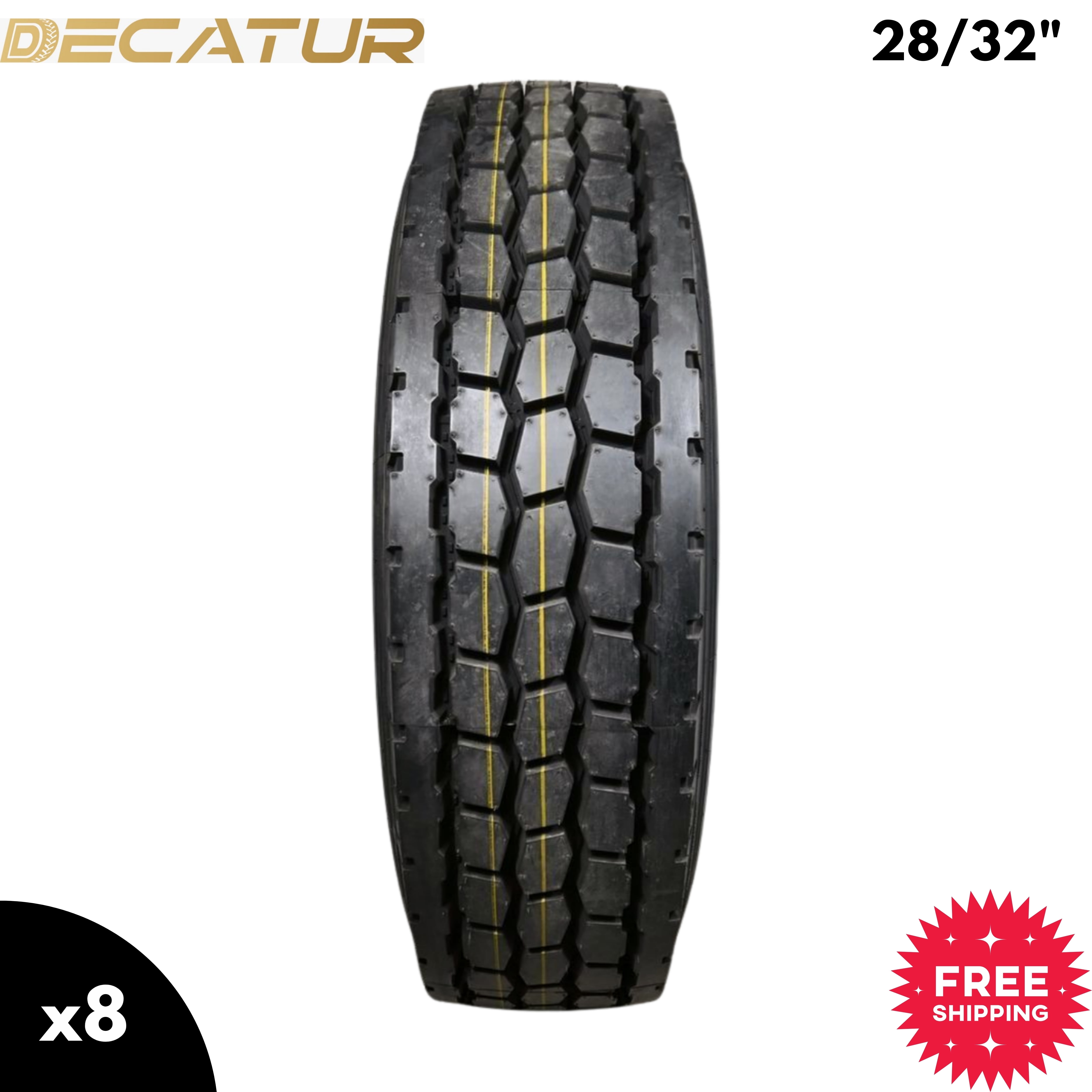 Walmart Decatur Decatur Fuel Eco D15 295/75R22.5 - Tread 28/32