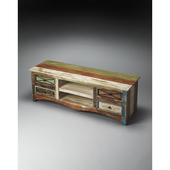 Decatur Recycled Wood Entertainment Console