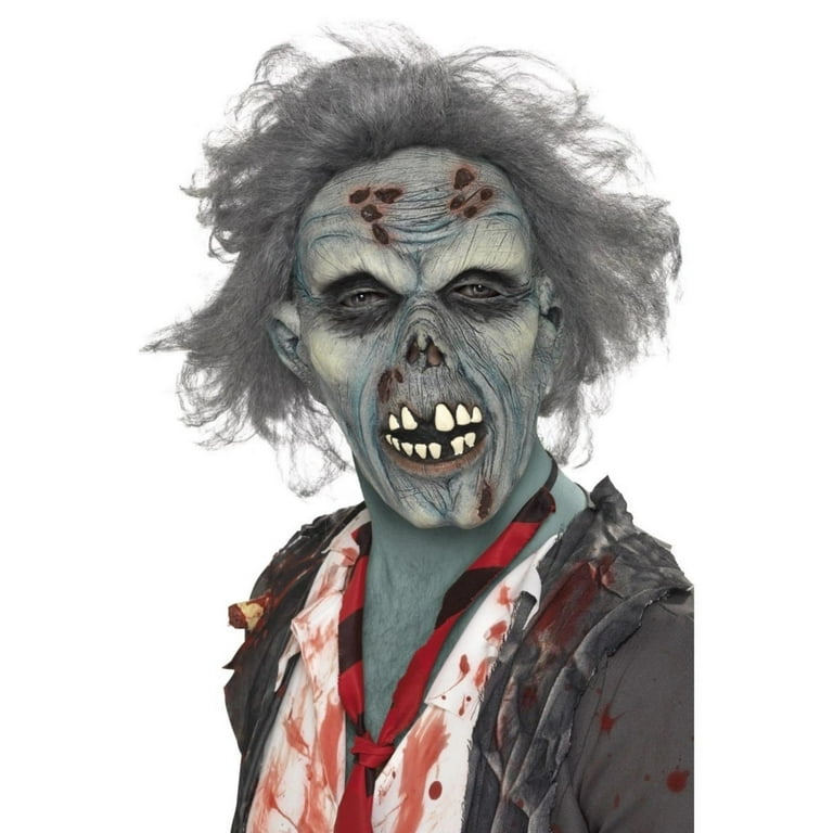 Decaying Zombie Mask Adult Grey Decaying Zombie Mask Adult Grey