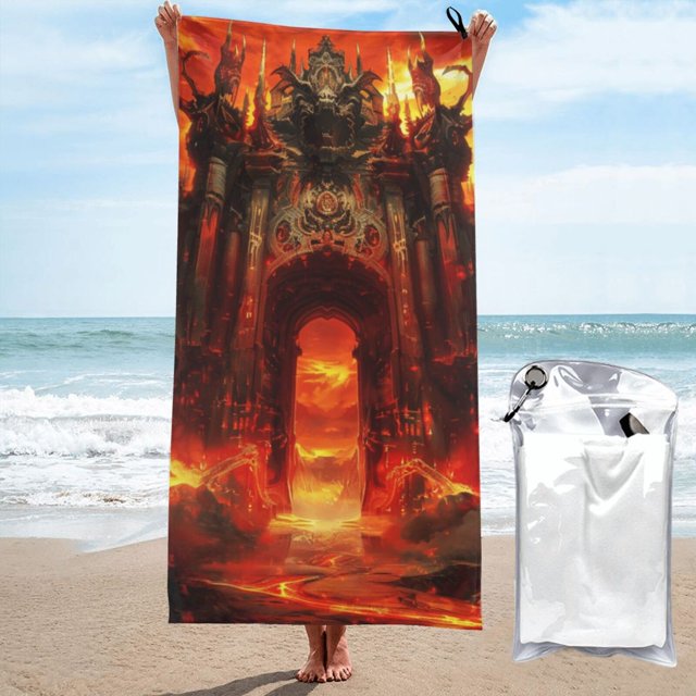 Decaying style Microfiber beach towel, large sand pool camping travel