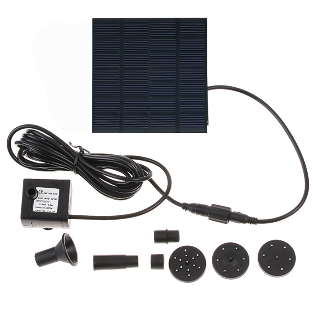 Decdeal Solar Powered Pump, Easy Usage & Efficient, Suitable for Water
