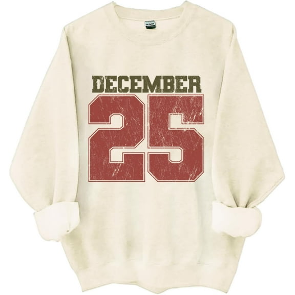December 25 Sweatshirt, December 25 Shirt, Retro Christmas Shirts Women Man