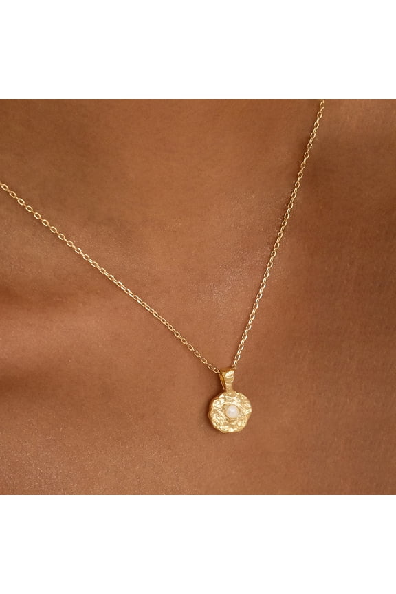 December Birthday Stone Birthstones Irregular Pendants Necklace Round