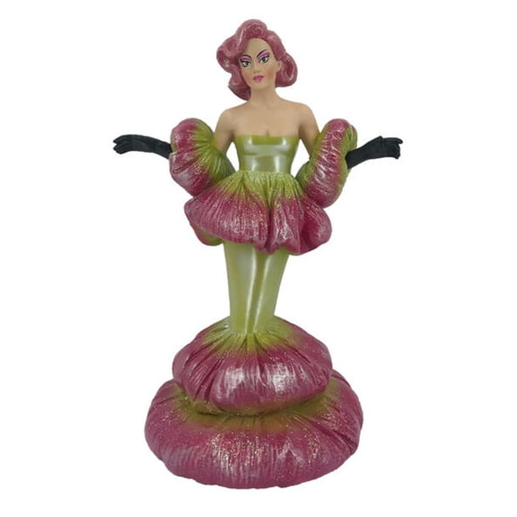 December Diamonds 55-55255 Flora Vie En Rose What A Drag Drag Queen Ornament or Figurine 7.75 Inch