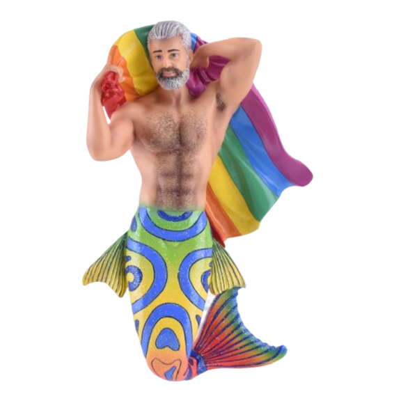 December Diamonds 55-55441 Merman Ornament, Father Pride