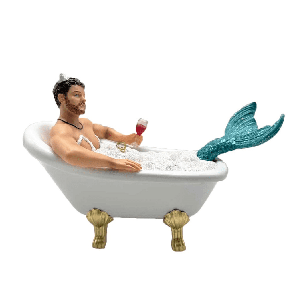 Mr Bubbles Merman Ornament