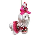 thumbnail image 1 of December Diamonds Glass & Resin Ornament Shih Tzu In Candy Cane Outfit 5 Inches, 1 of 1