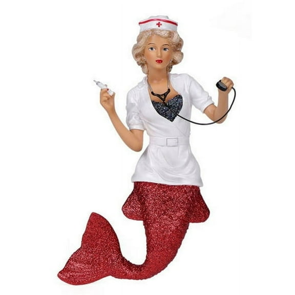 December Diamonds Nurse Naughty Mermaid Christmas Holiday Ornament