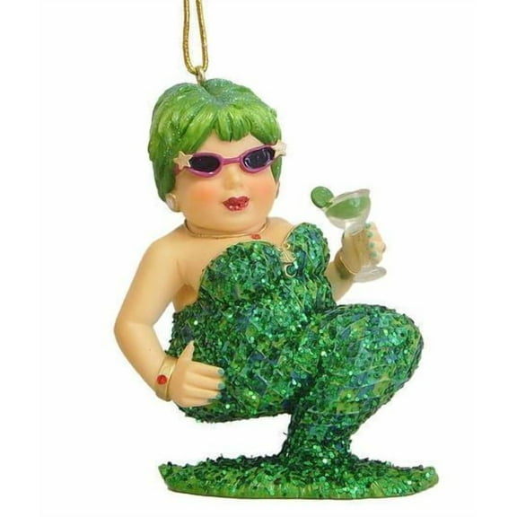 December Diamonds Miss Margarita III Green Mermaid Christmas Ornament 5590378