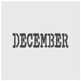 thumbnail image 1 of December Month Calendar Fun Text DIY Cookie Wall Craft Stencil - 3.5 Inch, 1 of 5