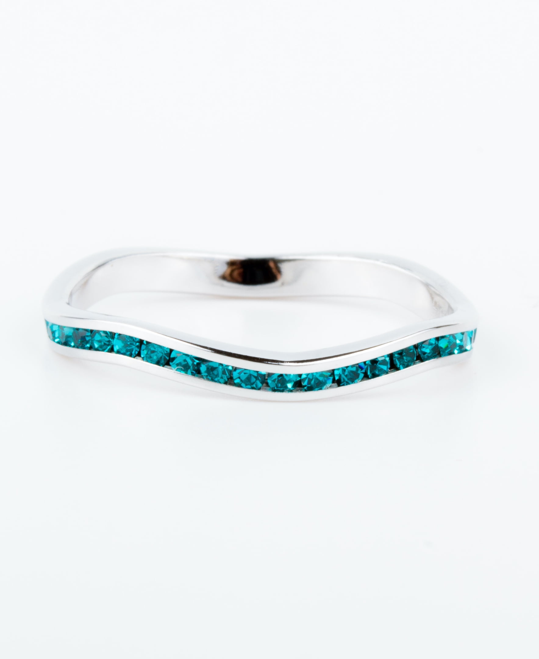 December Swarovski Crystal Stackable ring in Sterling Silver - Walmart.com