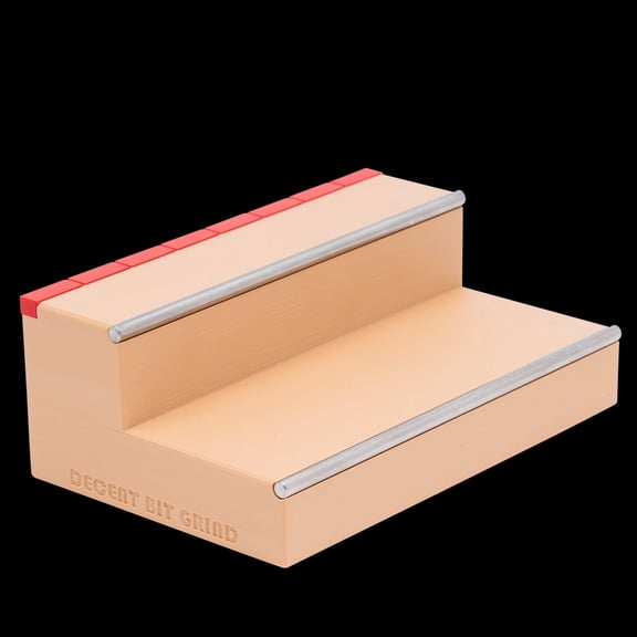 DecentBit Fingerboard Ramp - Grind Ledge Matte Wood