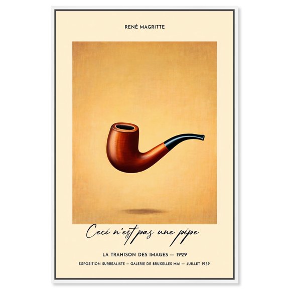 Deceptive Pipe Canvas Art Collector Poster by Art Remedy, White Frame, 36 x 54