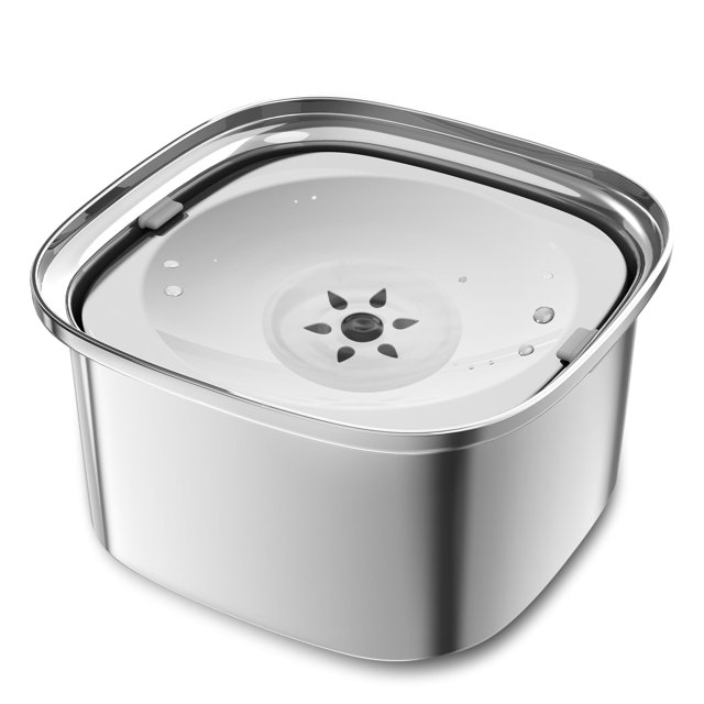 Decflow 3L Dog Water Bowl Stainless Steel Slow Drinking Dog Bowl with
