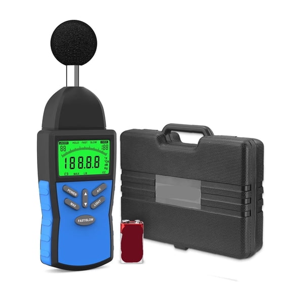 Decibel Meter, Digital Sound Level 30-130dBA, 882A , Handheld Volume Tester with Backlight LCD ,Feature Packed