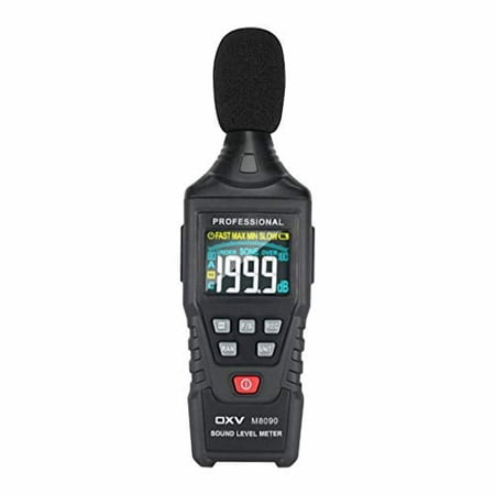 Decibel Meter/Sound Pressure Level SPL Reader, Handheld Digital Measure Gauge, Measurement Range 30-130 dB(A Weighted), Accuracy 1.5dB, MAX/MIN and Data Hold Function$$Tools