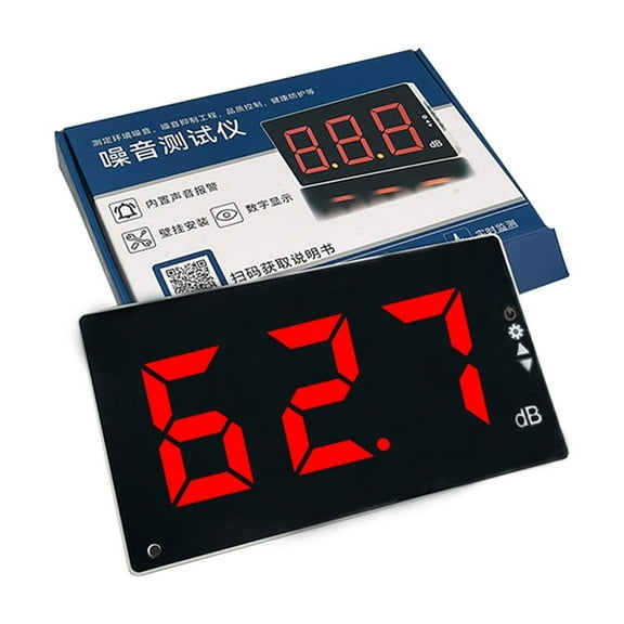 Decibel Meter Wall Mounted Sound Level Meter 30dB to 130dB Professional Noise Monitoring Tester with Audible Visual Alarm ,Measurement Device