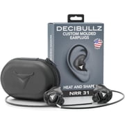 Decibullz Custom Molded Earplugs Pro Pack, One Size - Black Bundle