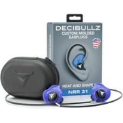 Decibullz Custom Molded Earplugs Pro Pack, One Size - Blue Bundle