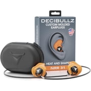 Decibullz Custom Molded Earplugs Pro Pack, One Size - Orange Bundle