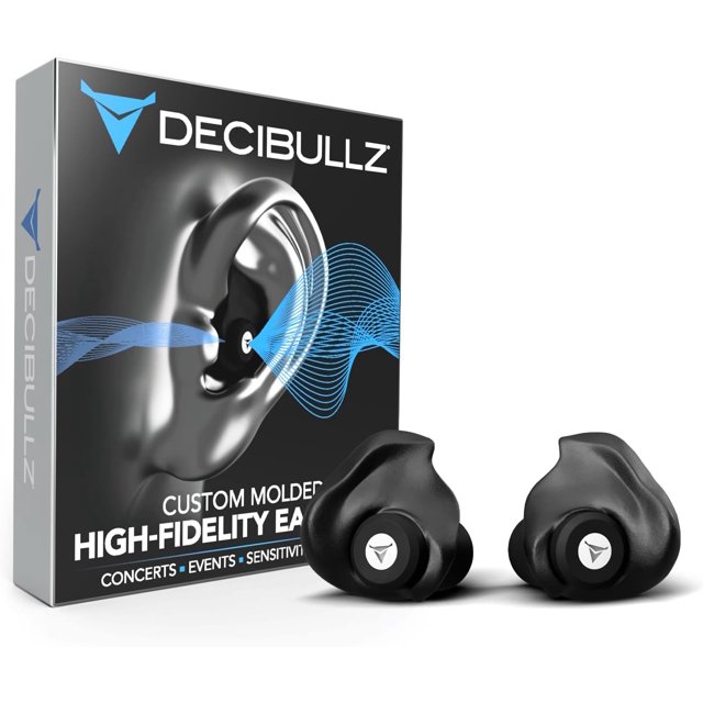 Decibullz Custom Molded High Fidelity Earplugs for Concerts, Musicians