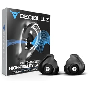 Decibullz Custom Molded High Fidelity Earplugs for Concerts, Musicians, and Noise Sensitivity