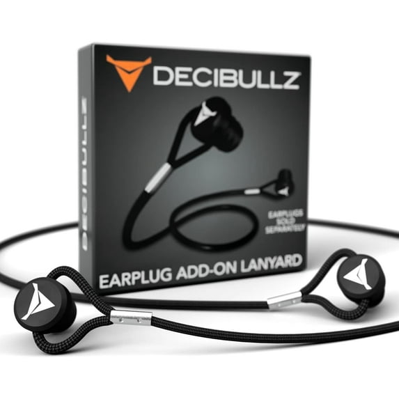Decibullz Ear Plug Lanyard, Black, Standard