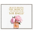 thumbnail image 1 of Decidedly Beautiful Canvas Print Fun Quotes by Art Remedy, Silver Frame, 36 x 30, 1 of 6