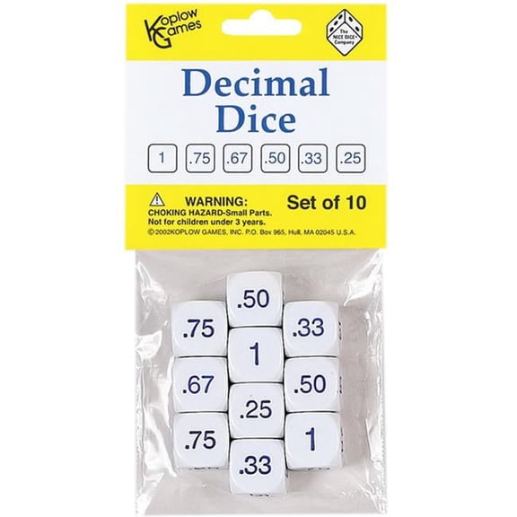 Decimal Dice - Set of 3