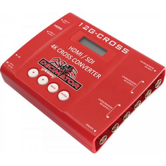 Decimator 12G-CROSS 4K HDMI/SDI Cross Converter with Scaling and Frame Rate Conversion