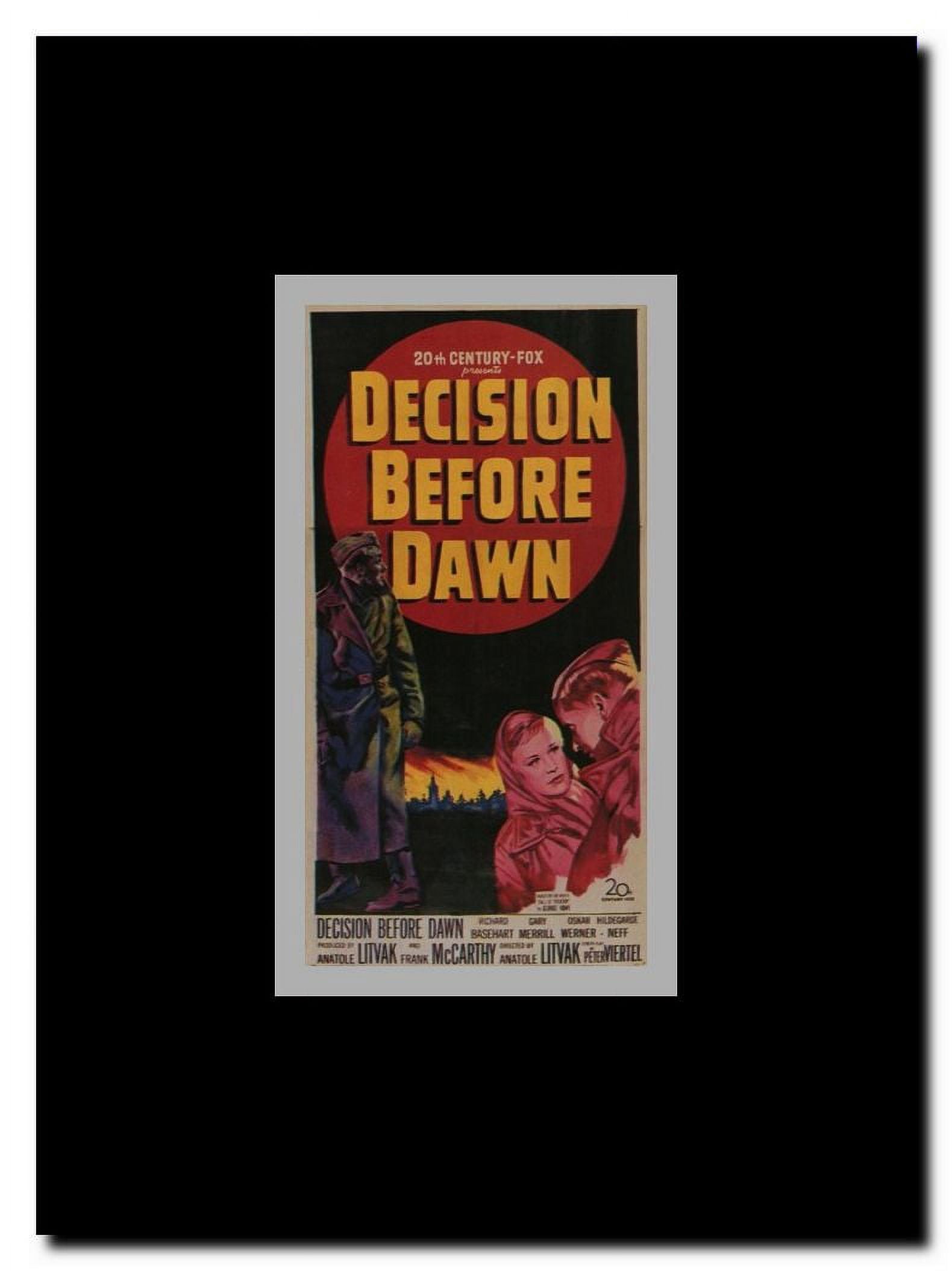 Decision Before Dawn Framed Movie Poster